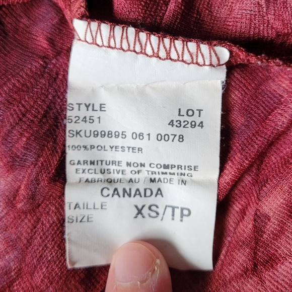 2/$40 🍩 Vintage Le Château Asymmetrical Sheer Top - Picture 8 of 10